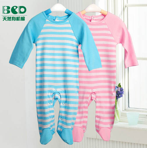 貝茜蒂條紋天梯帶腳有機棉內(nèi)衣