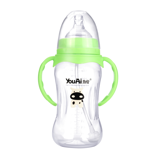 幼愛PP寬口帶柄自動(dòng)吸優(yōu)品奶瓶280ml