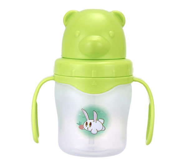 丘比兔綠色卡通飲水杯270ml