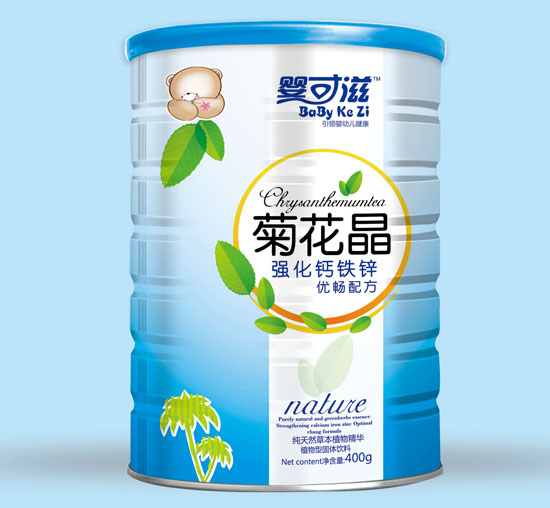 嬰可滋強(qiáng)化鈣鐵鋅優(yōu)暢菊花晶聽裝