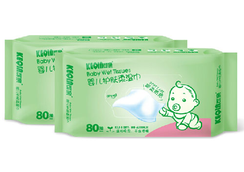 可親yinge護(hù)膚柔濕巾80抽2包裝
