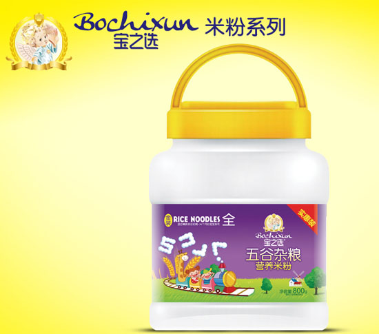 寶之選五谷雜糧營(yíng)養(yǎng)米粉800g桶裝