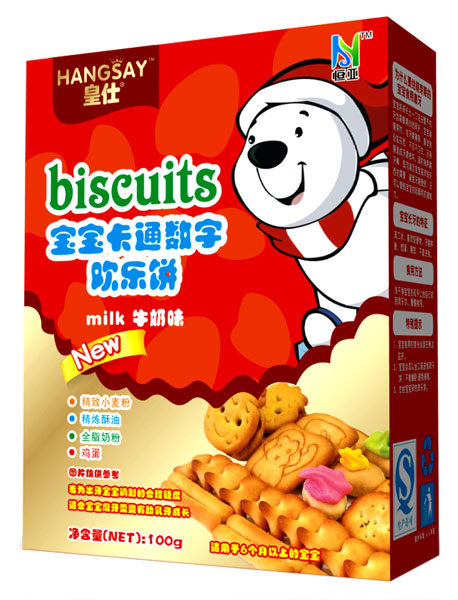 皇仕牛奶味寶寶卡通數(shù)字歡樂(lè)餅