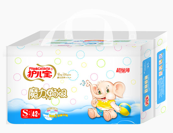 護(hù)兒寶魔力暢吸嬰兒芯體紙尿褲S碼中包