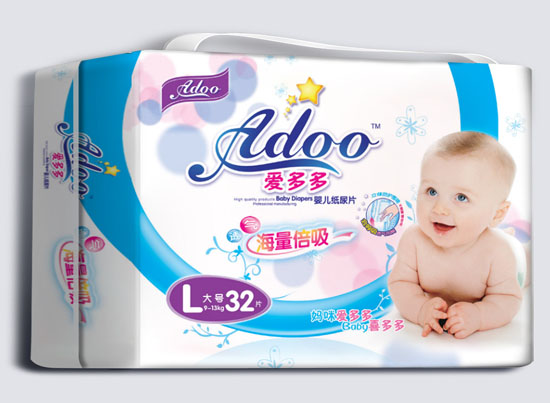 愛(ài)多多海量倍吸嬰兒紙尿片L碼32片