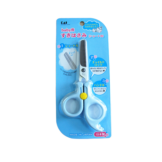 貝印Baby用打薄剪刀藍(lán)色