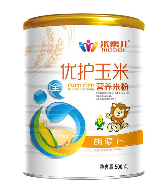 米素兒胡蘿卜優(yōu)護(hù)玉米營(yíng)養(yǎng)米粉聽(tīng)裝