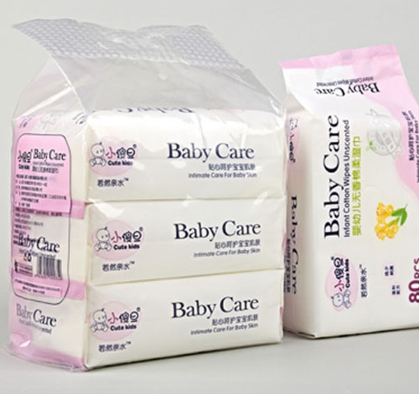 小傻旦yingye無香綿柔濕巾80片