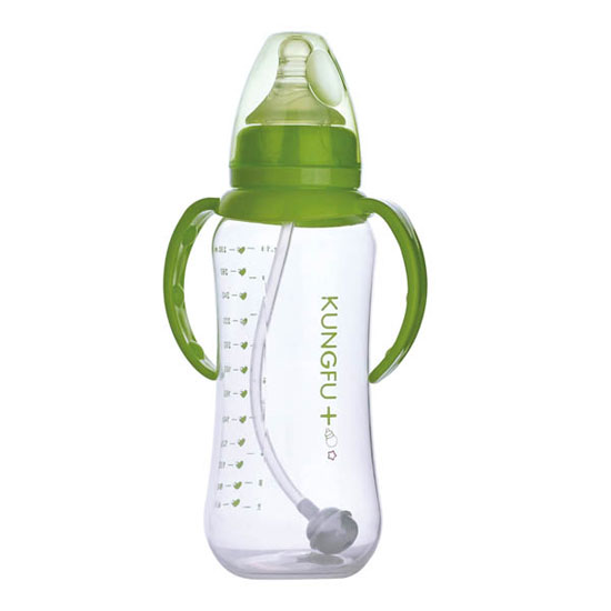 功夫寶貝PP標口弧形自動大奶瓶