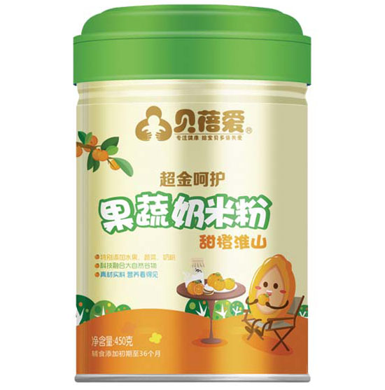 貝蓓愛(ài)果蔬奶米粉(甜橙淮山)