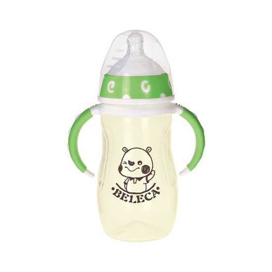 貝樂嘉PPSU小熊奶瓶240ML(綠色)