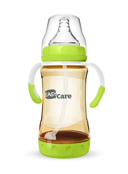 伊斯卡爾240mlPPSU防脹氣自動奶瓶(綠)