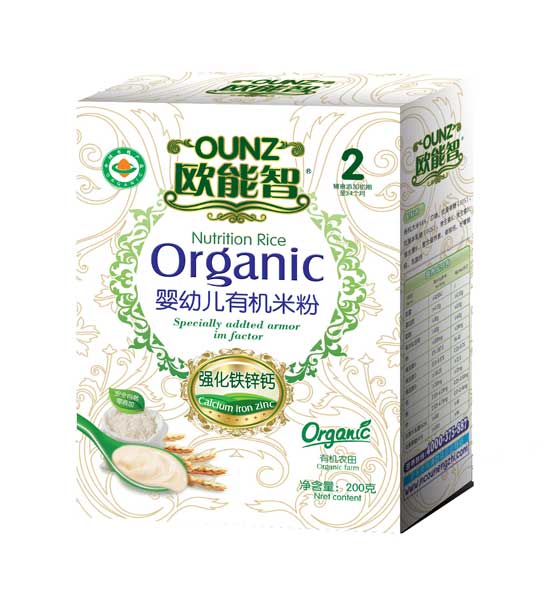 歐能智2段強(qiáng)化鐵鋅鈣有機(jī)米粉(盒)