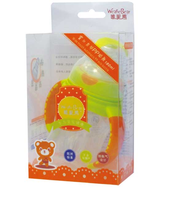唯昵熊寬口自動奶瓶180ml