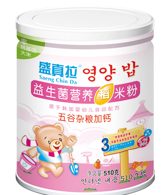 盛真拉益生菌五谷雜糧加鈣營養(yǎng)稻米粉