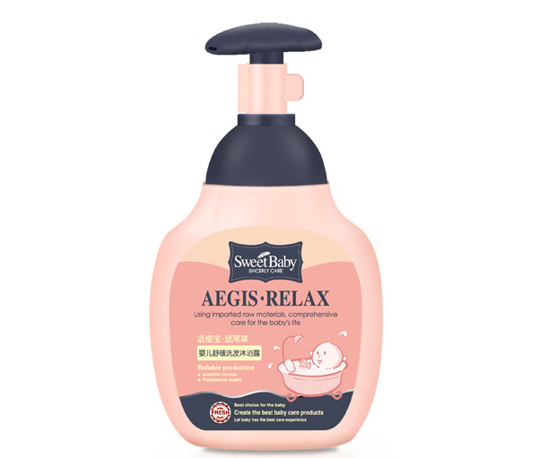 新適櫻寶鼠尾草嬰兒舒緩洗發(fā)沐浴露220ml