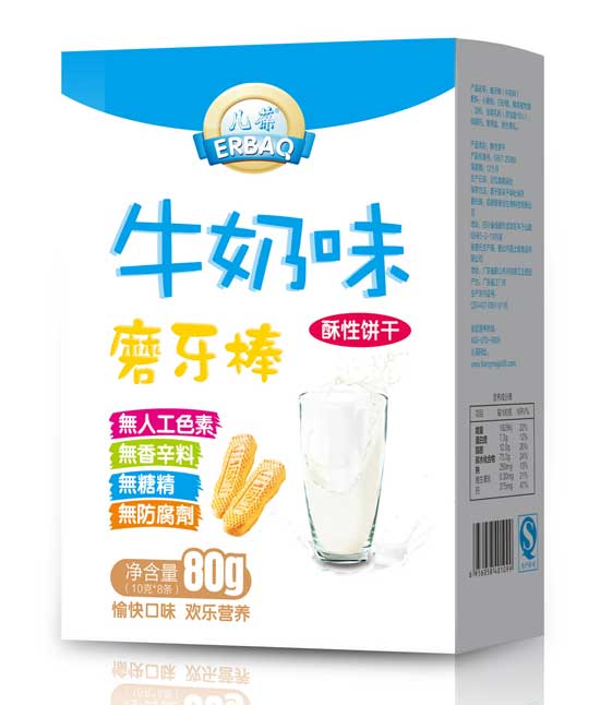 兒葆牛奶味磨牙棒