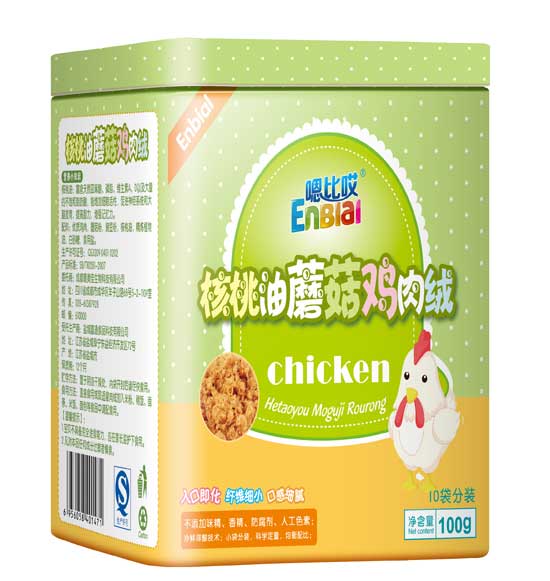 嗯比哎核桃油蘑菇雞肉絨