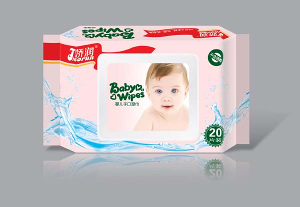 嬌潤紅飄帶20片(小翻蓋)濕巾