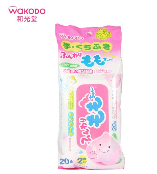 和光堂桃桃yinge手口濕巾20片