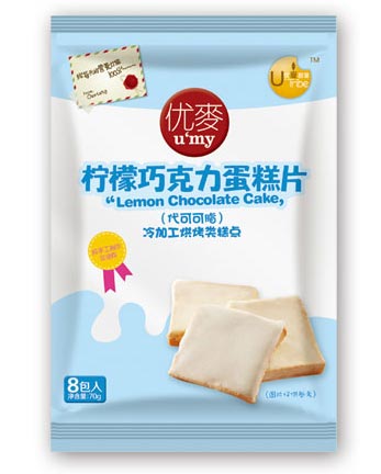 優(yōu)麥檸檬味蛋糕片(8片裝)