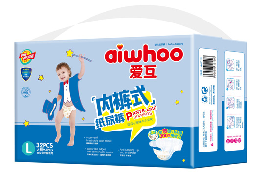 愛(ài)互內(nèi)褲式紙尿褲L32片