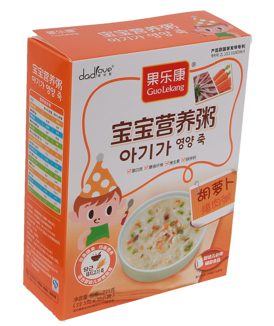 果樂康胡蘿卜豬肉營養(yǎng)粥