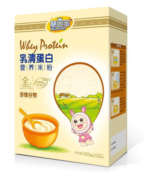 慧因?qū)毝嗑S谷物盒裝乳清蛋白營養(yǎng)米粉