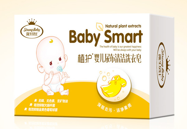 強(qiáng)生貝比嬰兒尿布清潔洗衣皂