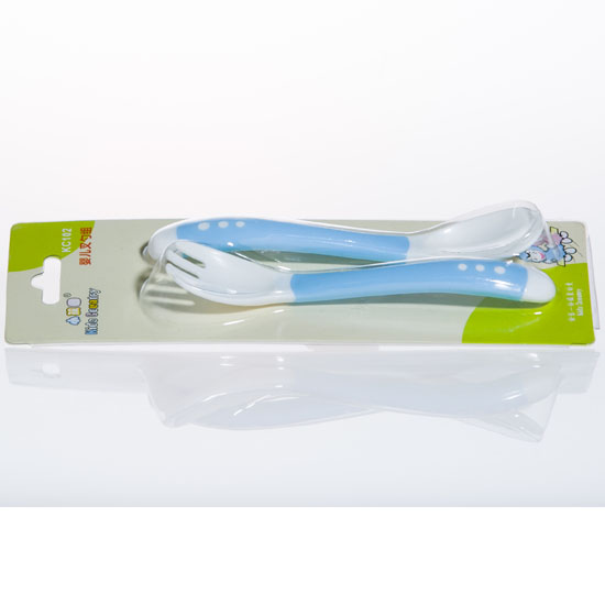 小孩國嬰兒叉勺組合藍(lán)色