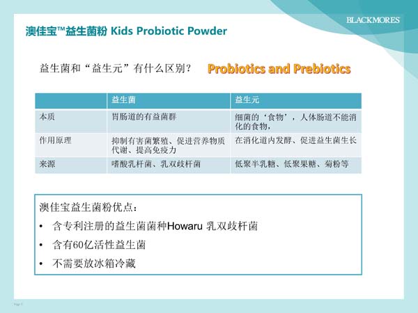 澳佳寶益生菌粉