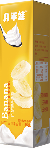 月半娃香蕉水果奶豆長方形包