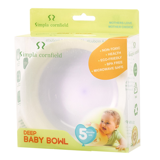 玉米田嬰童深碗-粉紫