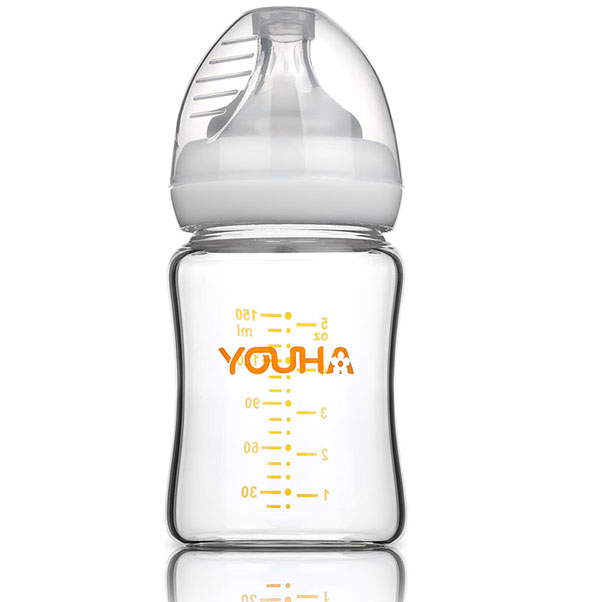 優(yōu)合白色寬口徑奶瓶