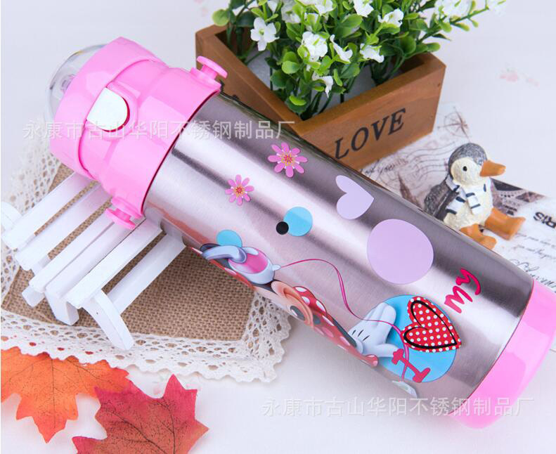 兒童吊帶吸管杯嬰幼兒學(xué)飲杯卡通杯子帶吸管背帶