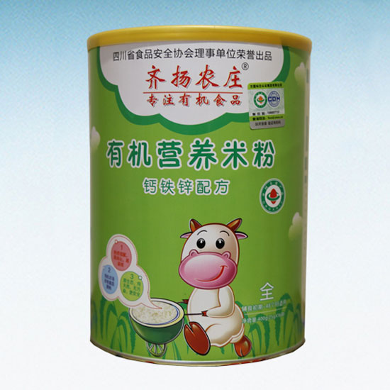 齊揚(yáng)農(nóng)莊有機(jī)營養(yǎng)米粉(鈣鐵鋅配方)聽裝