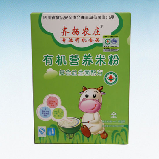 齊揚農(nóng)莊有機(jī)營養(yǎng)米粉(復(fù)合益生菌配方)盒裝