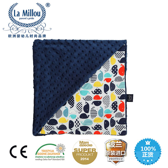 拉米洛巧柔豆豆毯新魔幻大藍(lán)鯨標(biāo)準(zhǔn)款勇氣海軍藍(lán)