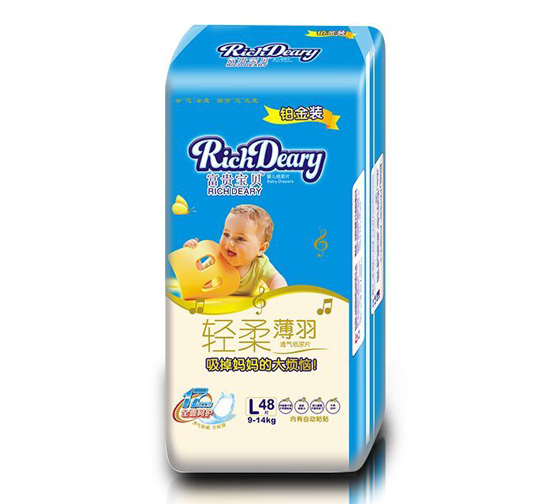 富貴寶貝輕柔薄羽紙尿褲L