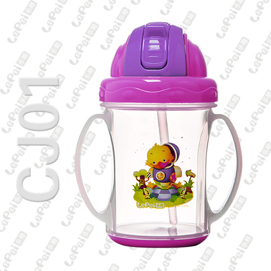 樂陪吸管水壺紫