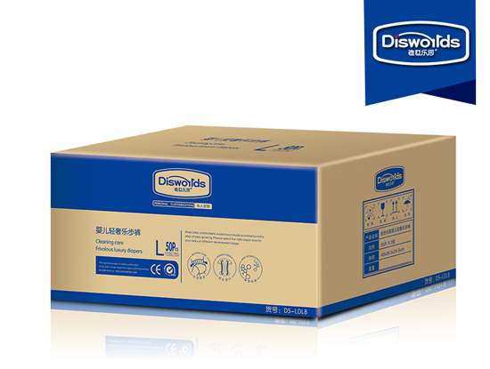 迪世樂(lè)園嬰兒輕奢紙尿褲L 50片整箱