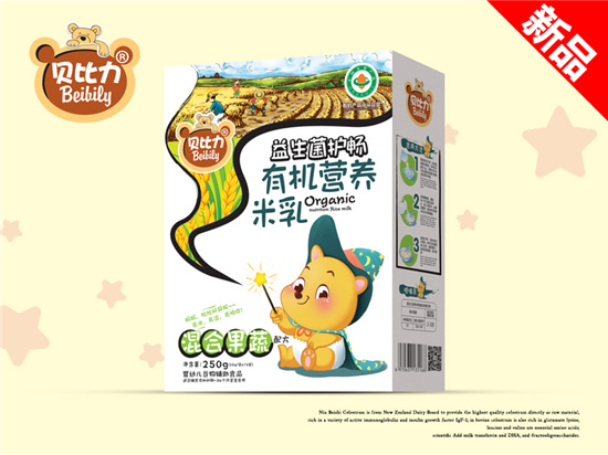貝比力混合果蔬有機營養(yǎng)米乳盒裝