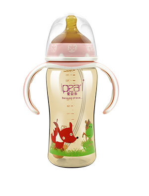 愛貝爾納米銀彩印全自動(dòng)奶瓶300ML