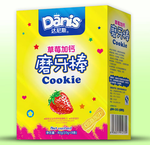 達尼斯草莓加鈣磨牙棒