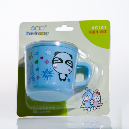 小孩國(guó)帶蓋牛奶杯藍(lán)色