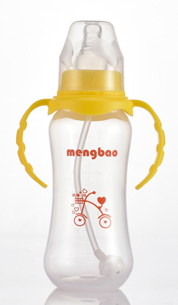盟寶標口PP奶瓶-黃色
