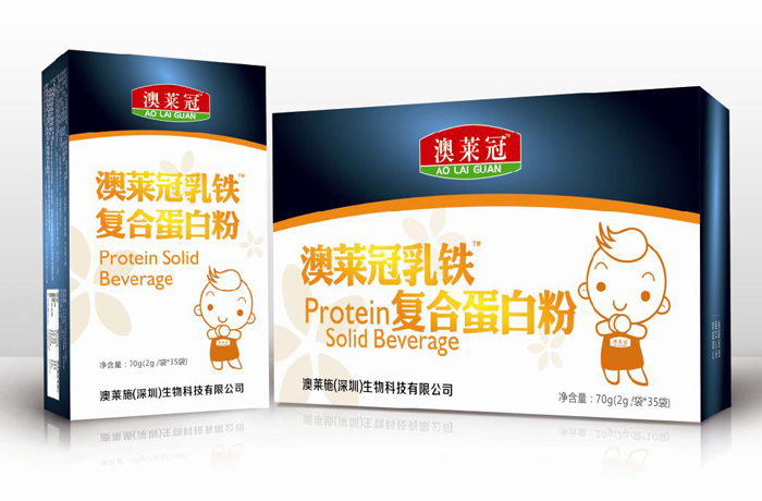 澳萊冠乳鐵復(fù)合蛋白粉大盒