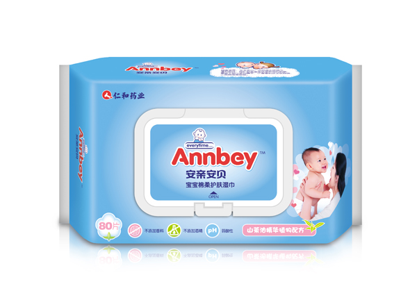 安親安貝寶寶棉柔護膚濕巾 80片