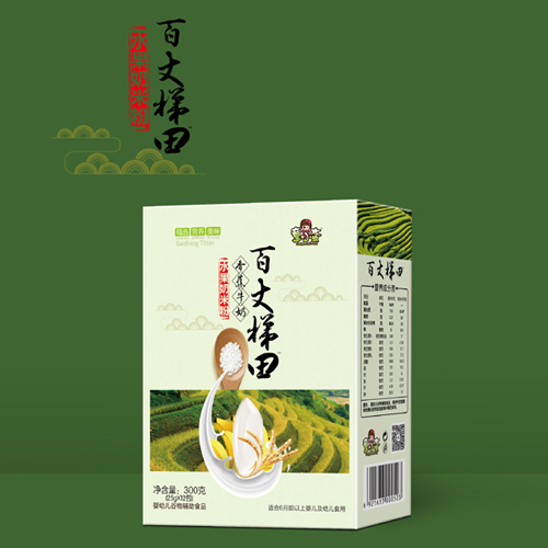 童小蠻香蕉牛奶水果奶米粉-盒裝