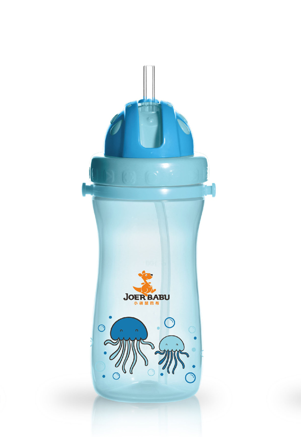 小袋鼠巴布寶寶運(yùn)動(dòng)水壺450ml藍(lán)色